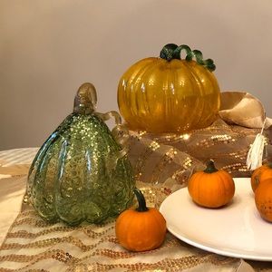 GLITZHOME Handmade Mouthblown Glass Pumps